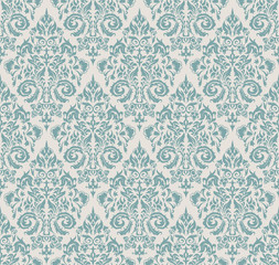 Vector Damascus seamless pattern background for textile, paper or surface texture