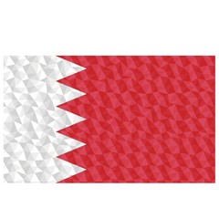 Fototapeta premium Polygonal Bahrain coat of arms national symbol background low poly style vector illustration eps