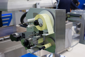 Labeling machine in food production