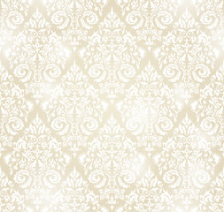 Vector seamless pattern backgroundin vintage style for textile, paper or surface texture