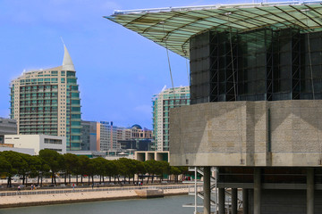 The Lisbon Oceanarium in the Park of Nations, Portugal