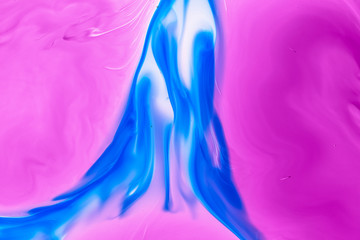 Watercolor and acrylic abstract. Colorful background. Mix, splashes and drawings of colors: blue,...
