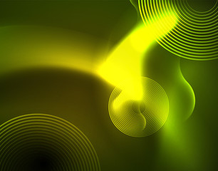 Neon lights vector abstract background