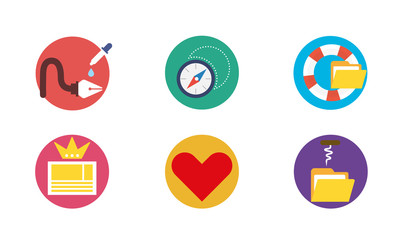 Design Love Flat Icons Pack