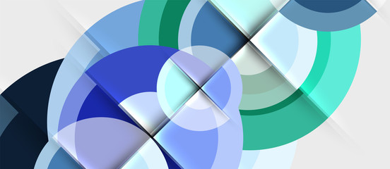 Obraz premium Geometric design abstract background - circles