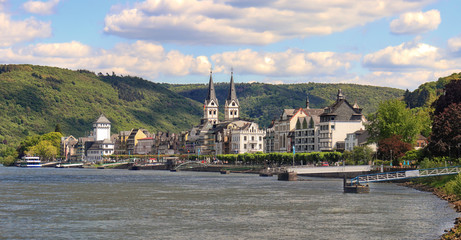German Spa Town of Boppard on the Rhine River © Chris Lofty