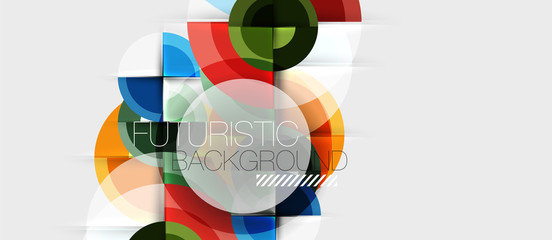 Obraz premium Circular geometrical design template