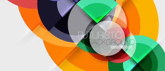 Geometric design abstract background - circles