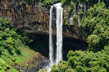Fototapeta na wymiar Caracol waterfall at Canela city, Rio Grande do Sul, Brazil 