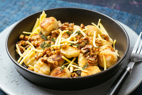 Parsnip/Potato Gnocchi with Walnut, Thyme Sauce