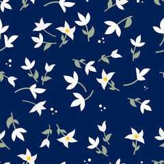 Beautiful floral seamless pattern vector