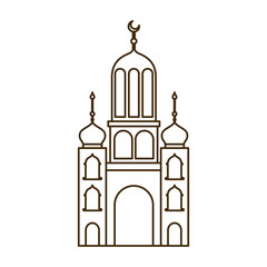 ramadan kareem mosque building icon