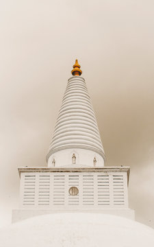 White stupas in Anuradhapura, Sri Lanka