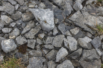 Rocks stones gravel pattern texture, raw land