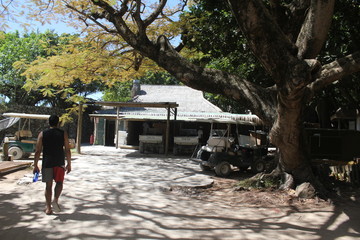 seychelles private island beach and kitchen