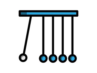 pendulum filled line vector icon