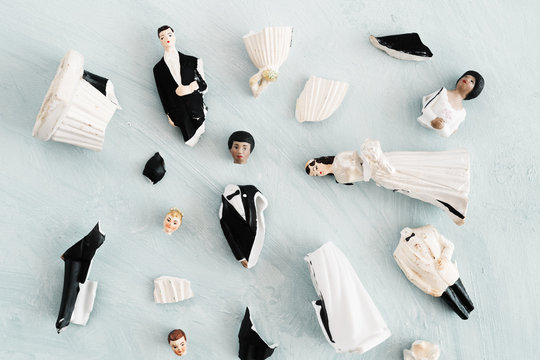 Broken Marriage Concept