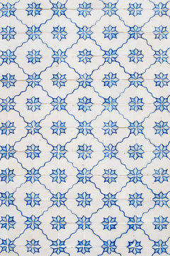 lisbon retro tile fasade background