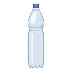 Vector Cartoon Illustration -Big Plastic Bottle