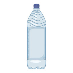 Vector Cartoon Illustration -Big Plastic Bottle