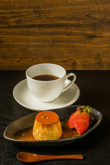手作りプリン　Very delicious homemade custard pudding