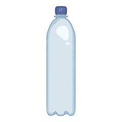 Vector Cartoon Illustration -Big Plastic Bottle