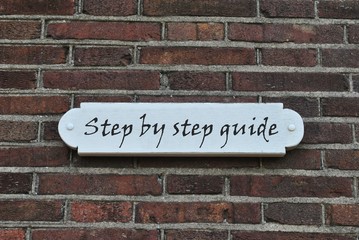 Step by step guide - obrazy, fototapety, plakaty