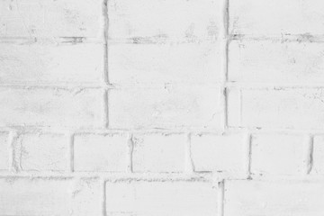 White brick wall texture for background, brickwork