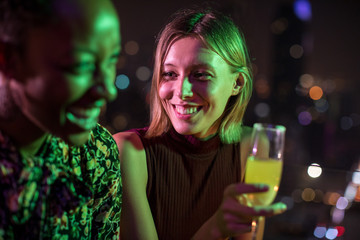 Girls having drinks after work