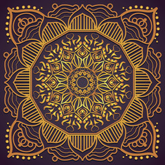 Golden ornamental pattern