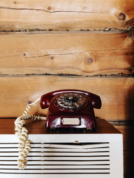 Old Telephone With Rotary Dial