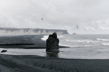 Basalt sea stacks