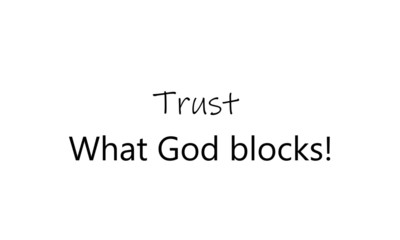 Christian quote, typography for print or use as poster, flyer or T shirt