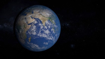 Fototapeta na wymiar 3D illustration of Earth from space.