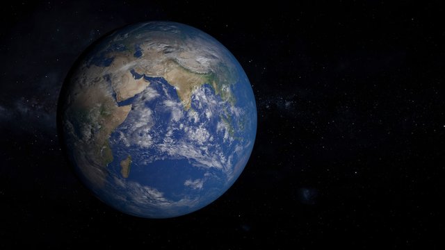 3D illustration of Earth from space.