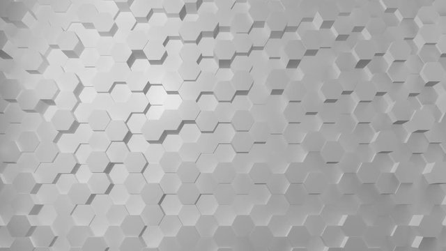 Fondo exagonal blanco