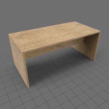 Modern wooden desk