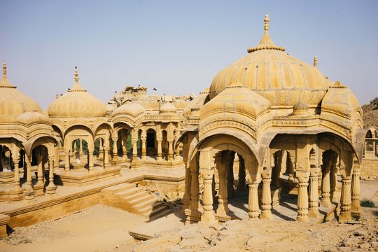 Royal Cenotaphs at Bada Bagh with domes