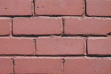 Red brick wall texture background. Brickwork. Brick facade of the building
