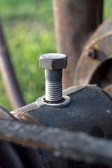 Rusted and out of use mechanical part