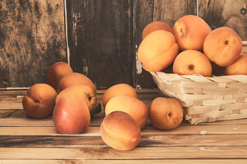 basket of apricots