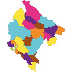mappa montenegro © mmmg