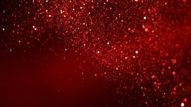 Red Glitter Background in Super Slow Motion at 1000fps.