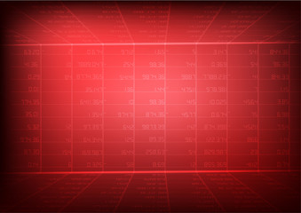 Vector : Red stock board with perspective reflection
