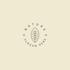 Eco Organic Logo Design Vector