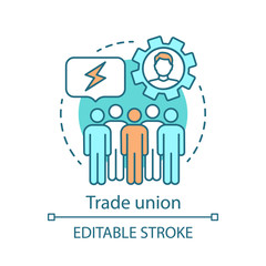 Trade union concept icon