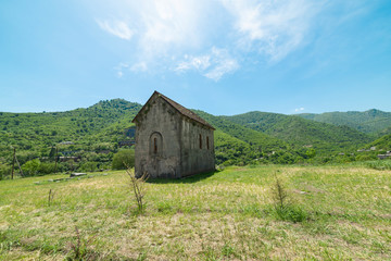 Old christian chapel. Lori village, province of Armenia.