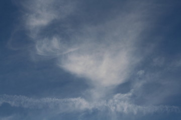 Clouds in the Sky at Dusk