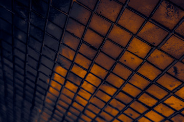 Beautiful closeup textures abstract tiles and black gold and yellow color glass pattern wall background and art wallpapers