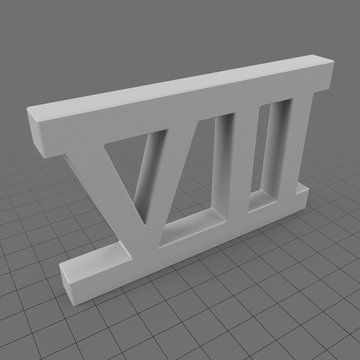Roman numeral 7